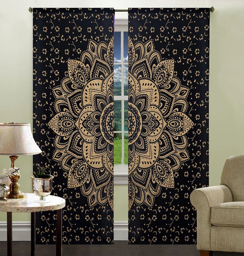 Indian bohemian door - bohemian, curtain