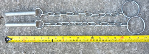 Pair pins acrow prop - of,
