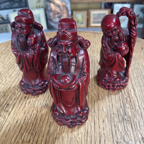 Vintage chinese gods red - vintage,