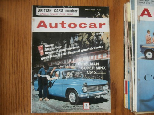 Autocar 1963 british car - autocar,