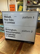 Rare Genuine Original London Midland Railway Metal Platform Sign 60x60cm