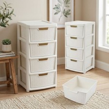 4 Drawer Modular Cream
