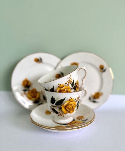 Vintage yellow rose royal vale - vintage,