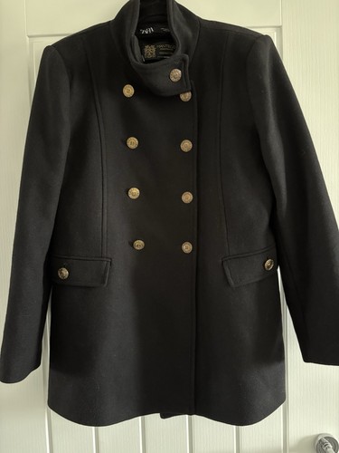 Zara black manteco - zara, military