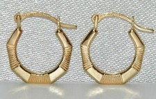 9CT GOLD CREOLE HOOP EARRINGS