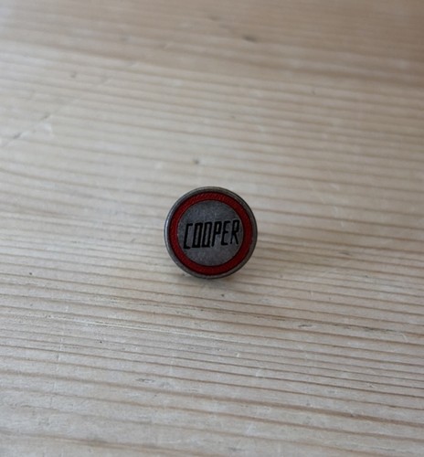 Vintage enamel cooper mini car - cooper,