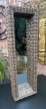 Tall Wicker Rattan Mirror