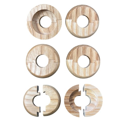 Radiator pipe wood collars - wood,
