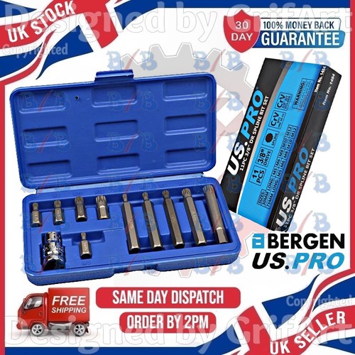 Pro 11pc spline set short - us,