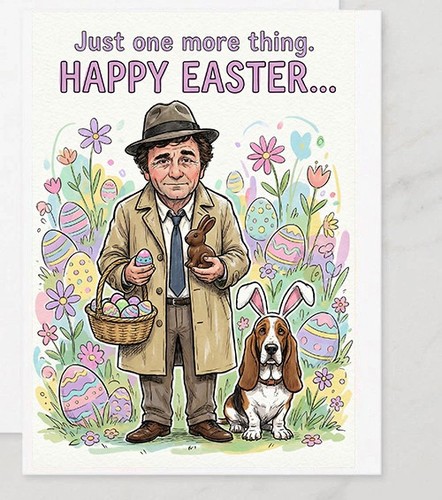 Columbo easter card - columbo,