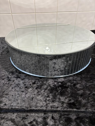 Mirrored pedestal round - mirrored,