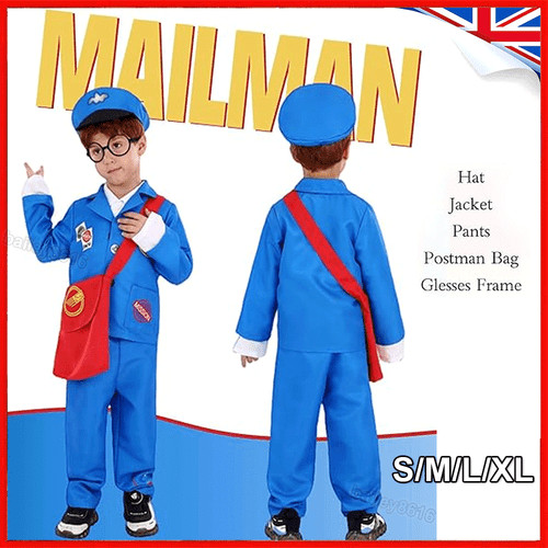 Kids mailman dress costume - mailman, up