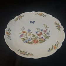 AYNSLEY MEDIUM PLATE COTTAGE GARDEN PATTERN 21 cm FINE BONE CHINA PERFECT