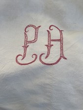 New VINTAGE FRENCH LINEN METIS SHEET MONO PH or PA? 210 x 285cm 