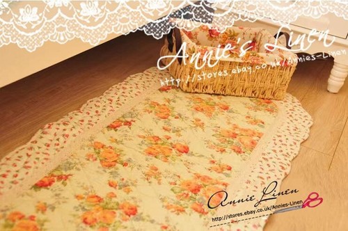 Natural country rose - rose, quilted