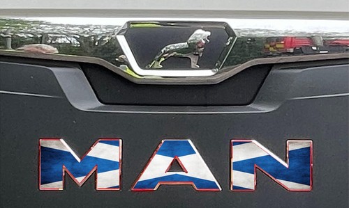 Man cab front - man, sticker