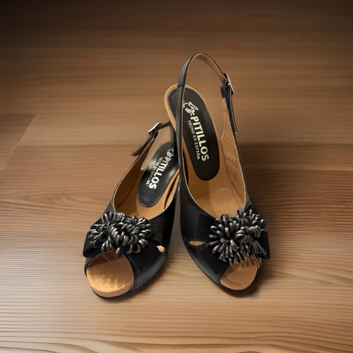 Pitillos black slingback - black, heels