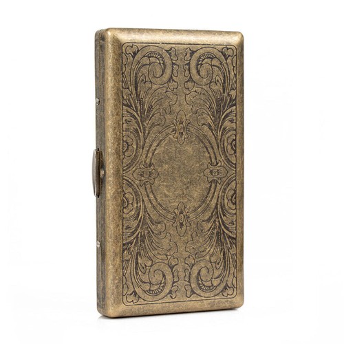 Vintage metal cigarette - vintage, case