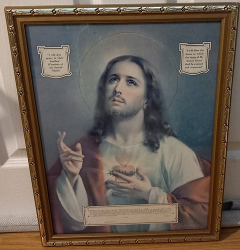 Vintage sacred heart jesus - vintage, of