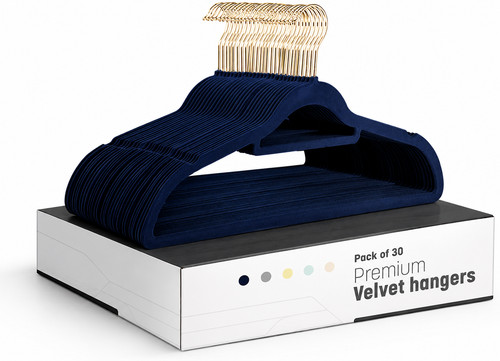 Velvet hangers pack - hangers,