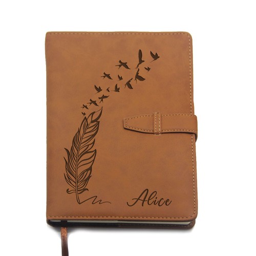 Personalised notebook - personalised, pu