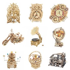 ROKR 3D Wooden Puzzles DIY Jigsaw Model Kit Music Box Buidlding Toys Xmas Gifts