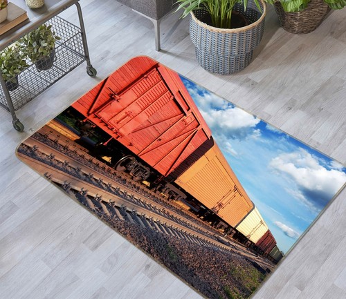 Red train zhub051 transport - 3d,