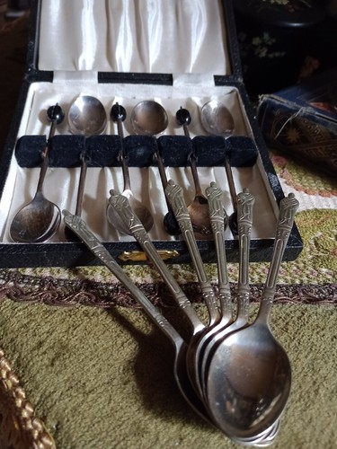 Antique vintage teaspoons 6 - antique/vintage, teaspoons,