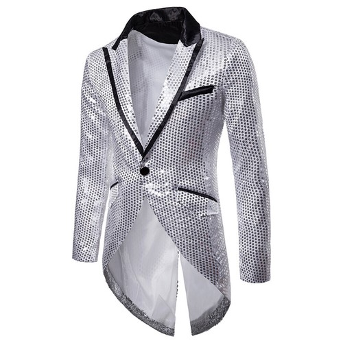 Mens sequin tailcoat suit - mens,