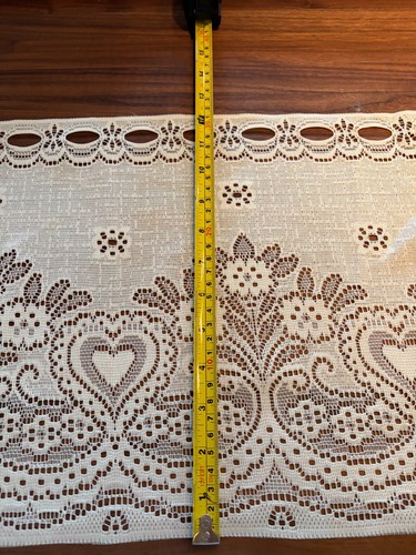 Vintage lace valance floral - valance,