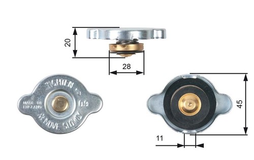 Radiator cap fits - radiator,