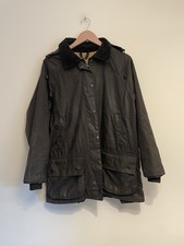 Ladies Vintage BARBOUR Bedale Wax Winter Jacket, Size 16