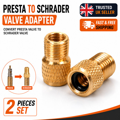 Brass adaptor presta to - brass,