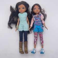 Lot of 2 MGA Moxie Girlz Brunette Fashion Doll Lexa Sophina w/Outfit P