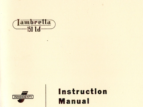 Lambretta instruction manual - manual,