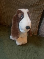 Official Hush Puppies Basset Hound Plush Soft Toy Dog 11" 28cms Tall