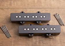 Tonerider J1-4 'Classic J' Jazz Bass Flat Poles Pickup Single or Set, Black