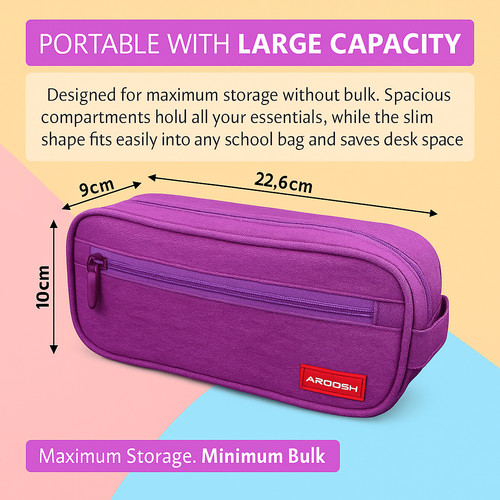 Purple pencil case large - pencil,