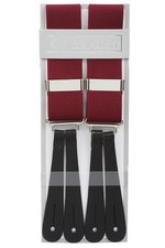 Burgundy Trouser Braces Button