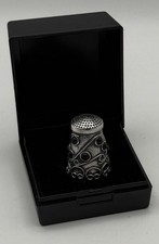 Sterling Silver Thimble set with stones Ari D Norman