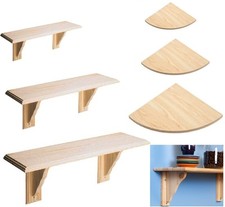 Wooden Natural Wood Shelf Kit