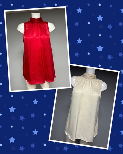Sleeveless satin high - ex,