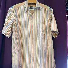 Eton Short Sleeve Striped