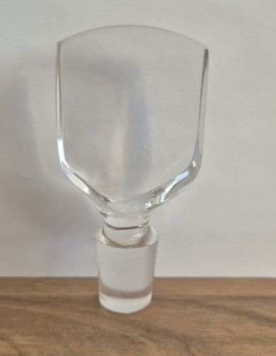 Antique clear hand - clear, blown