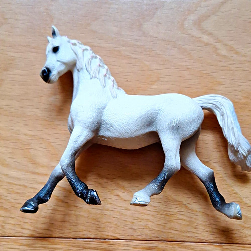 Schleich white plastic horse - schleich,