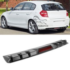 For 1 Series E87 E81 116i Gloss Black Rear Bumper Diffuser Lip Spoiler Splitter