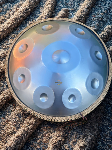 Silver shine handpan - handpan,, 10-note