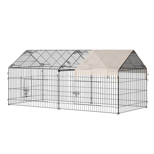 Pawhut rabbit run guinea pig - pawhut,