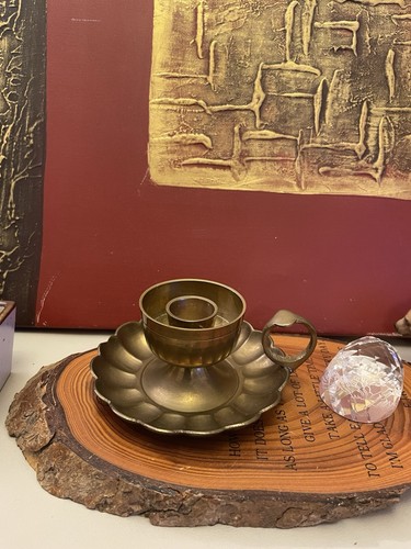 Vintage brass double cupped - vintage,