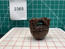 5552365 Signed Wood Carved Mythological: Twin Dragons